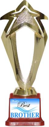 Box 18 98 WORLDS BEST BROTHER Trophy