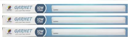 Wipro Garnet 10 W Batten Straight Linear LED Tube Light  (Yellow, Pack of 3)