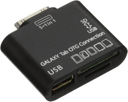C&E  TV-out Cable OEM USB OTG Connection Kit and Card Reader for Samsung Galaxy Tab 10.1 P7500 P7510 Black (SANOXY_GTAB-OTG)