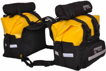 DIRTSACK Frogman Saddle Double-side Yellow Fabric Motorbike Saddlebag