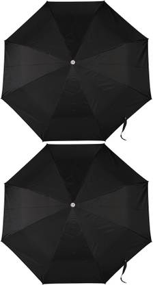 ZARSA Set of 2 Black 8 Stick Umbrella