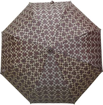 Murano 4 Fold Auto Open Coach Design Brown Color Fashion_400154_C Umbrella