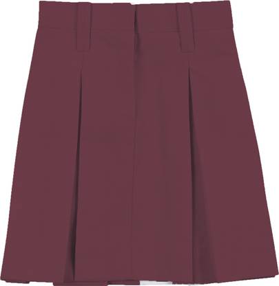 AJ Dezines Maroon Uniform Skirt
