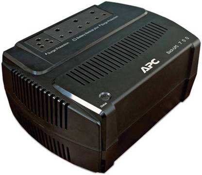 APC Back-UPS BE700Y-IND 230 V Line-interactive Tower Model UPS with Overload Protection 3 Outlet Plugs