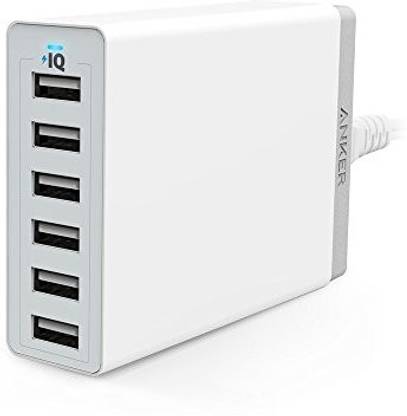Anker Powerport 6 60W 6-Port Usb Charging Hub Multi-Port Usb Charger USB Adapter