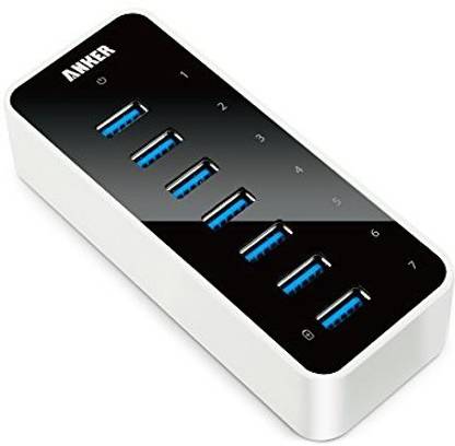 Anker Usb 3.0 7-Port Hub With 1 Bc 1.2 Charging Port USB Adapter