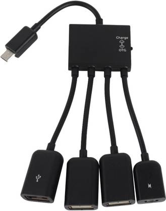 Fingers 4 In 1 Power Charging Host OTG Micro USB Hub
