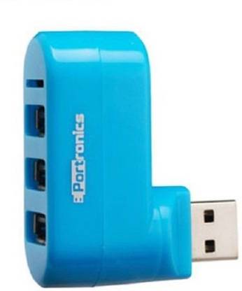 Portronics 3 Port and Card Reader POR 460 USB Hub