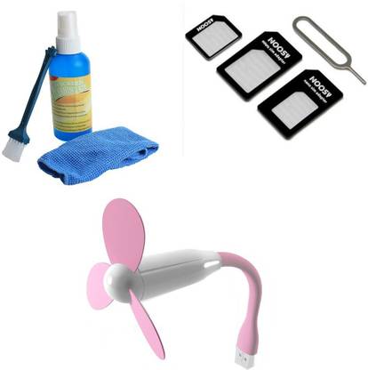 Bigkik Laptop Fan CLEANING KIT USB FAN WITH NOOSY SIM USB Fan
