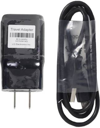 LG LG 1.8 Amp Travel Charger Adapter with Detachable Micro-USB Data Charging Cable for LG G2, G Flex, LG Google Nexus 5 - Black (Non Retail Packaging) 9592 USB Charger