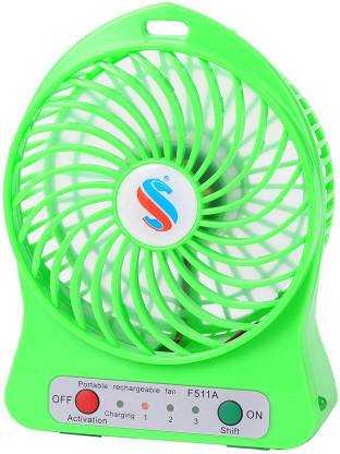 Life Like F95B 3 SPEED PORTABLE RECHARGEABLE MULTIFUNCTIONAL WITH USB CHARGING USB Fan