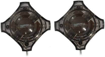 ZEBRONICS Pack of Two ZEB-04HB USB Hub