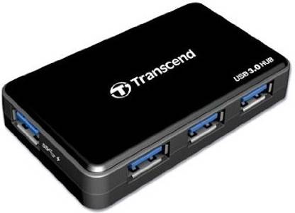 Transcend Super Fast Speed USB 3.0 4 Port USB 3 Hub with power Adaptor HUB3 USB Hub
