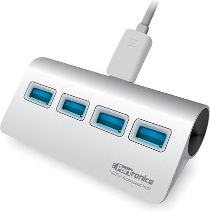 Portronics 4 Port 3.0 Type C USB Hub