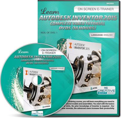 CreativeShift Autodesk Inventor 2015 complete Video Tutorial DVDs (18 hours)