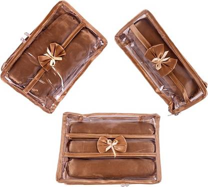 ANNAPURNA SALES Transparent Churi/Bangles Case - Set of 3 Pcs. Jewellery Vanity Box