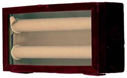 KUBER INDUSTRIES 2 Rods Transparent Bangle Organizer Box Velvet Coated Storage Case Make Up Vanity Box