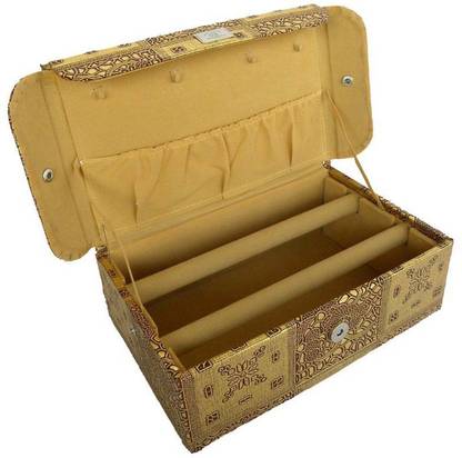 Ermani Export 2 Row Gold Bangle Box Makeup Vanity Box