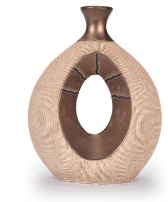 scrafts Hole Brown Ceramic Vase