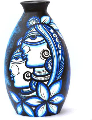 art godaam Hand painted Terracotta Vase