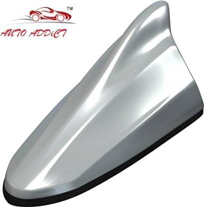 AuTO ADDiCT Premium Make Car Silver Shark Fin Replacement Signal Receiver AA88 WagonR Stingray Hidden Vehicle Antenna