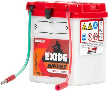 EXIDE 2.5lc 35 Ah Battery for Bike