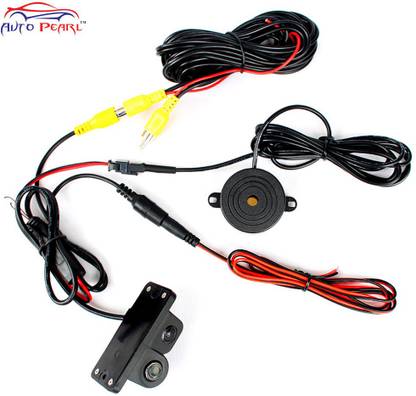 AUTO PEARL 2in1 Indicator Sound Alarm Car Reverse Parking Sensor & CCD LED Reverse Assist Camera System