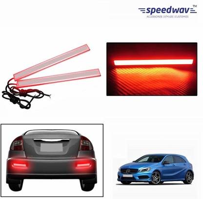Speedwav Slim RED DRL Daytime Running Lights Set of 2 - Mercedes Benz A 180 Headlight Car LED for Mercedes Benz (12 V, 5 W)