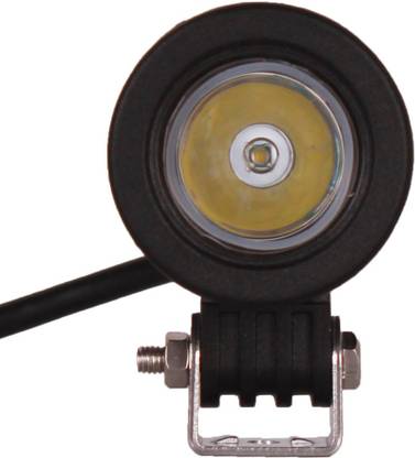 KASCN HIGH QUALITY 2" EXTRA FITTING 10W , 12V FOG LIGHT / WORKING LIGHT / ROUND MINI LED LIGHT / SPOT BEAM LIGHT IN BLACK COLOR IN 1 PIECE FOR ALL CARS / SUV / AUV / ATV /4WD / JEEP Fog Lamp Car LED (12 V, 10 W)