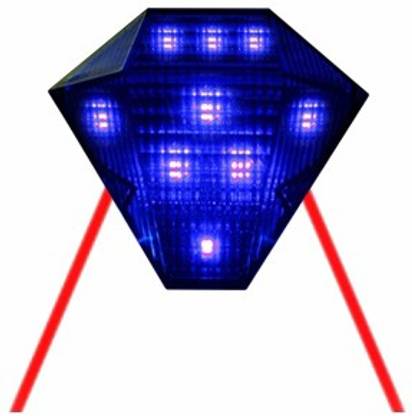 Speedwav LASER With Flasher BLUE-TVS Wego Brake Light Motorbike LED for TVS (12 V, 35 W)