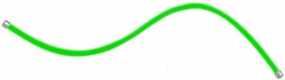 Enfield Works Flexible 30cm Headlight Neon LED DRL Tube Green - KTM RC 200 Headlight Motorbike LED for KTM (12 V, 5 W)