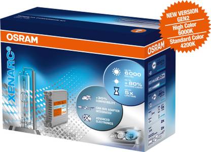 Osram Headlight Halogen Universal For Car DH4 6000K HID Conversation Kit Generation 2 Headlight Bulb (12V, 35W)