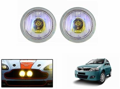 DLAA 168 ROUND High Power Aux Lights Yellow-Mahindra Verito Headlight Car Halogen for Mahindra (12 V, 35 W)