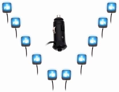 Speedwav Button BLUE Lounge -Skoda Octavia Type 2 Interior Light Car LED for Skoda (12 V, 35 W)