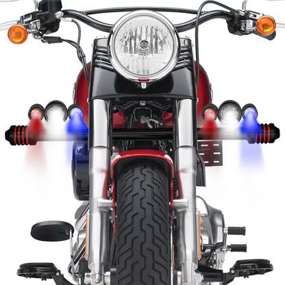 Speedwav 263047 Bike CREE U3 Triple LED Aux Lights Black Headlight Motorbike LED for Honda (12 V, 55 W)