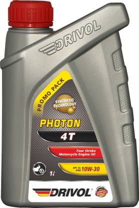 DRIVOL 8908005677475 DRIVOL PHOTON 4T- API SL-10W30 Synthetic Blend Engine Oil