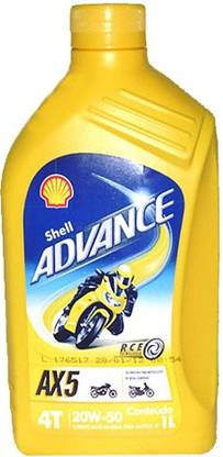Shell 20W-50 Advance AX5 Synthetic Blend Engine Oil