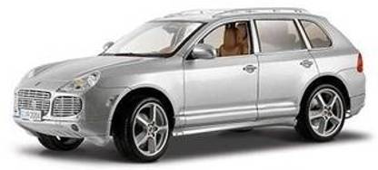 Maisto Porsche Cayenne-1:18 Scale Diecast Model Car - Silver Color