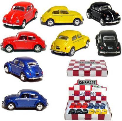 Kinsmart 12 Pcs In Box: 2½" 1967 Volkswagen Beetle 1:64 Scale