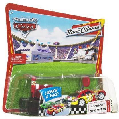 MATTEL Disney/Pixar Cars Pit Race-Off Shifty Drug With Launcher