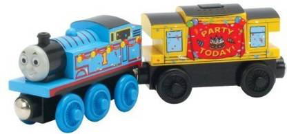 Tomy International Thomas & Friends Wooden Railway - Birthday Thomas & Musical Caboose