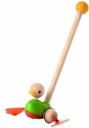 PLAN TOYS Push Along Duck