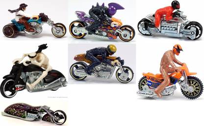 HOT WHEELS HOT WHEELS MOTO WITH RIDERS:SET OF 7