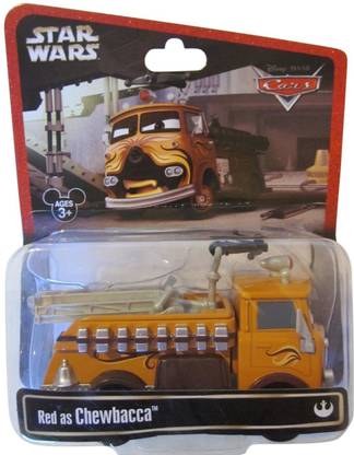 DISNEY Star Wars Pixar Cars Series 2 Red the Fire Engine as Chewbacca