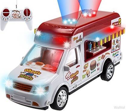 WolVol Remote Control Cute Ice Cream Truck With Lights