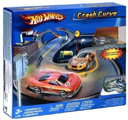 HOT WHEELS Extreme Heat Crash Curve Track Set