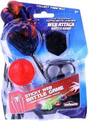 Majorette The Amazing Spider Man Web Attack Battle Game - Red