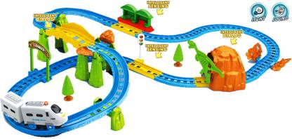 Saffire Kids Big Train with Flyover with Intelligent Sensing and Dialog with Light Effects