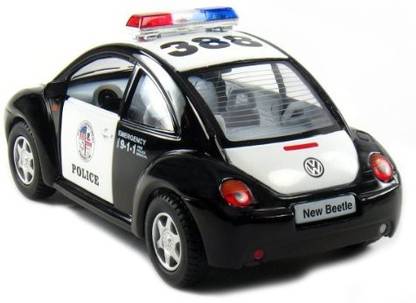 Kinsmart 5" Volkswagen Beetle Police Car 1:32 Scale By