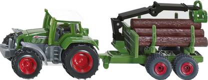 SIKU Tractor with Forestry Trailer